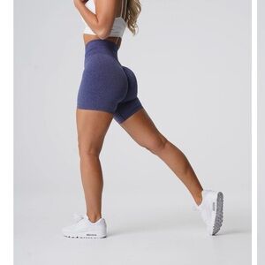 NVGTN High-Waist Seamless Purple Athletic Shorts